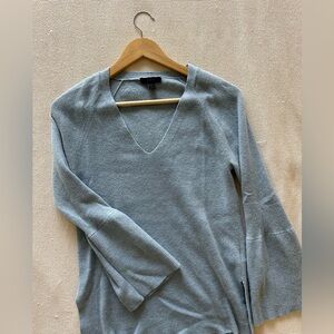 J. Crew Light Blue Knit Sweater with Bell Sleeves